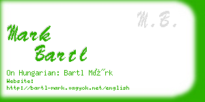 mark bartl business card